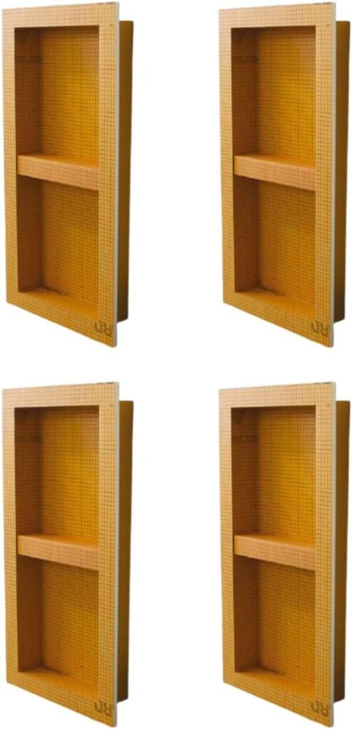 Schluter Systems Kerdi Board Prefabricated Waterproof Shower Niche 12 x 28 for Sealed Shower Assemblies, Tile Ready, Suitable for Shower Installation