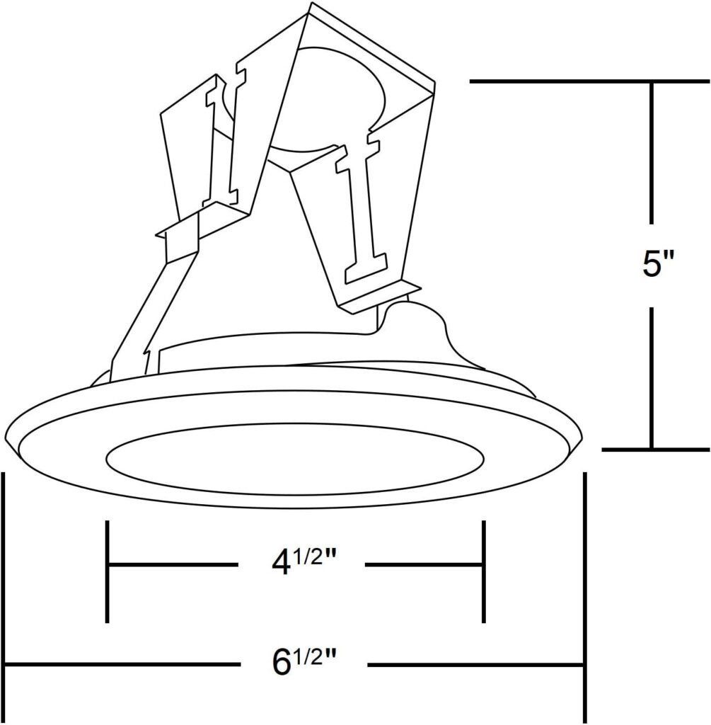 NICOR Lighting 15502 White Fresnel Shower Trim