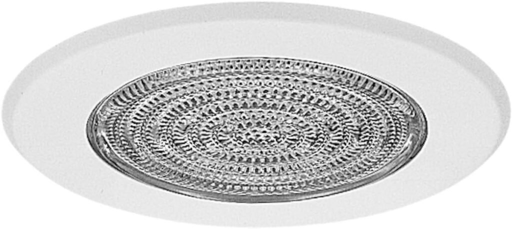 NICOR Lighting 15502 White Fresnel Shower Trim